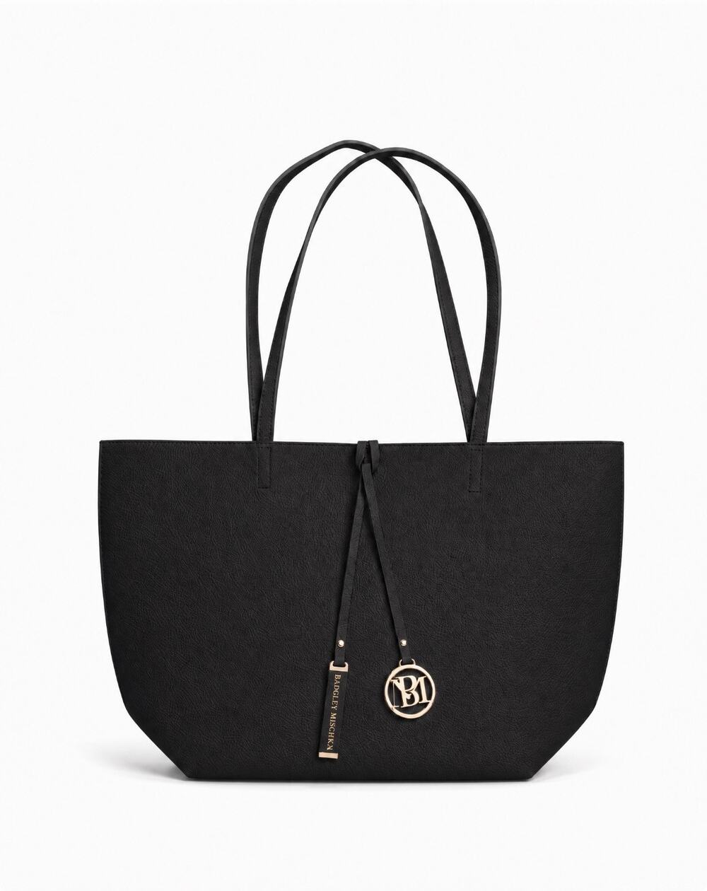Badgley Mischka BMH-015 Black Decorative Chain Large Tote Bag NWT sealed
